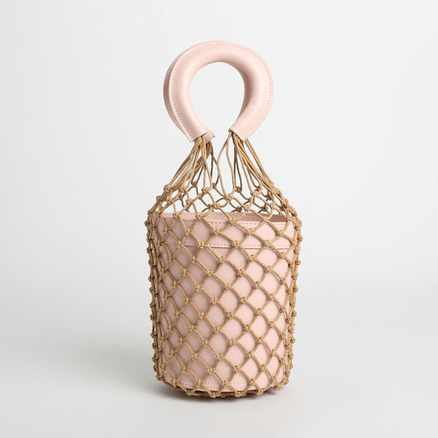 Beach Bag Nets Bucket Bags Hollow Bao Bao Women Summer Totes Bag 2018 New Fashion High Quality