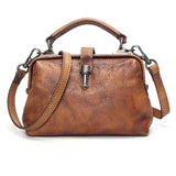 High Quality Classic Vintage Women Leather Shoulder Bag Female Causal Totes For Daily Office Lady