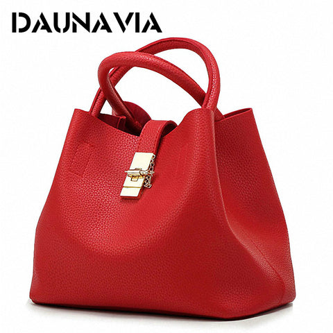 Daunavia- 2018 Vintage Women'S Handbags Famous Fashion Brand Candy Shoulder Bags Ladies Totes