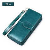 Quality Clutch Fashion New Wallet Split Leather Wallet Female Long Wallet Women Zipper Purse