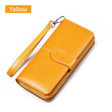 Quality Clutch Fashion New Wallet Split Leather Wallet Female Long Wallet Women Zipper Purse