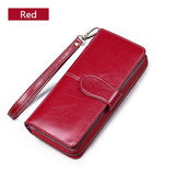 Quality Clutch Fashion New Wallet Split Leather Wallet Female Long Wallet Women Zipper Purse