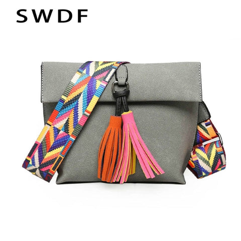 2018 New Women Messenger Bag Tassel Crossbody Bags For Girls Shoulder Bags Female Designer Handbags
