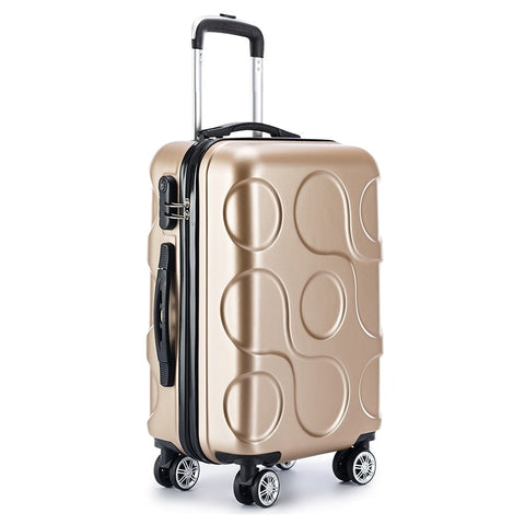 2018 New Business Abs Trolley Case Students Travel Waterproof Luggage Rolling Suitcase Boarding