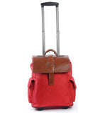 Pu Trolley Bag With Wheels  On Wheels Rolling Luggage Bag Travel Boarding Bag Travel Cabin