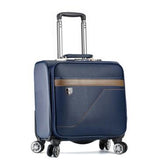 Men Business Travel Luggage Bag Pu Spinner Suitcase Travel Rolling Luggage Bags On Wheels Carry