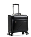 Men Business Travel Luggage Bag Pu Spinner Suitcase Travel Rolling Luggage Bags On Wheels Carry