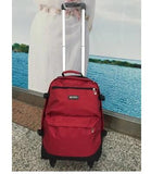 Carry On Luggage Bag Travel Trolley Backpack On Wheels Travel Suitcase Travel Rolling Bag Baggage