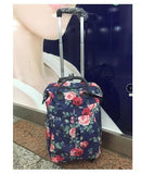 Travel Luggage Trolley Backpacks Bags On Wheels Women Business Travel Trolley Bags Oxford Rolling
