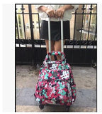 Women Travel Trolley Bags Woman Travel Luggage Trolley Backpacks Bags With Wheels Oxford Rolling