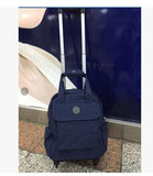 Women Travel Trolley Bags Woman Travel Luggage Trolley Backpacks Bags With Wheels Oxford Rolling