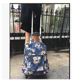 Women Travel Trolley Bags Woman Travel Luggage Trolley Backpacks Bags With Wheels Oxford Rolling