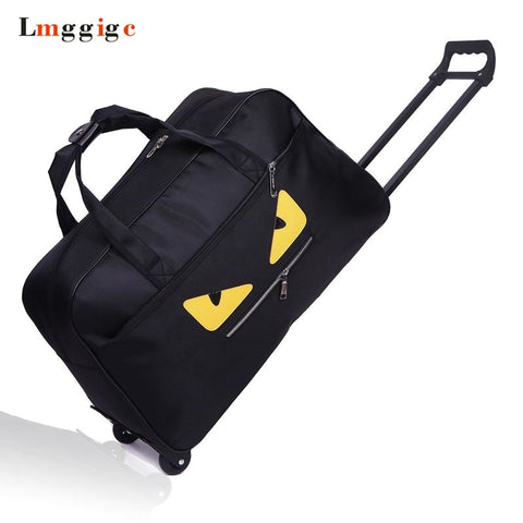 Cabin Luggage Bag,Portable Suitcase,Waterproof Oxford Cloth Monster Travel Trolley