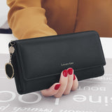 New Fashion Women Wallets Long Style Multi-Functional Wallet Purse Fresh Pu Leather Female Clutch