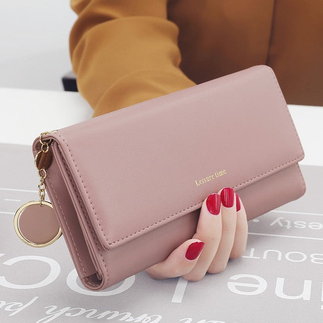 Pink Stylish Wallet For Ladies Shop New Fashion Women Wallets Long