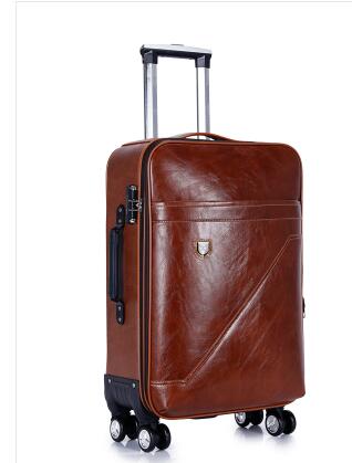 Pu Rolling Luggage Suitcase Cabin Business Travel Trolley Bags For Men Luggage Suitcase Bag
