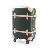 Carrylove Business Women Travel Essential 20/24/28 Inch Pu Vintage Rolling Luggage Spinner Brand