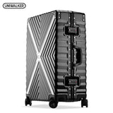 Uniwalker Abs+Pc Cross Twill Rolling Luggage  20"24"26"29" Hardside Trolley Travel Traveling
