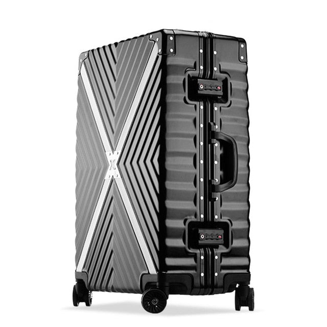 Uniwalker Abs+Pc Cross Twill Rolling Luggage  20"24"26"29" Hardside Trolley Travel Traveling