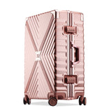 Uniwalker Abs+Pc Cross Twill Rolling Luggage  20"24"26"29" Hardside Trolley Travel Traveling
