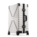 Uniwalker Abs+Pc Cross Twill Rolling Luggage  20"24"26"29" Hardside Trolley Travel Traveling