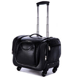 Professional Large Multi-Layer Cosmetics Box,Universal Wheels Trolley Luggage Cosmetic,Crocodile
