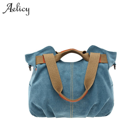 Aelicy Handbags Bag Female Canvas Casual Tote Bags Handbags Women Famous Brands Handbags For Moms