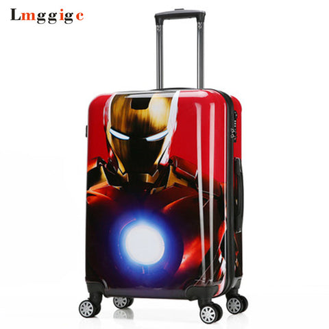 Spider-Man Luggage Bag,Batman Suitcase, Child'S Travel Box,Captain America Trolley ,Iron Man