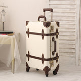 2018 Suitcase For Makeup Designer Luggage Wheel Spinner Handmade Pu Leather Geniune Leather Pu