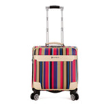 New Pu Universal Wheel Rolling Luggage Women Men Student Trolley Bag Suitcases Business Password