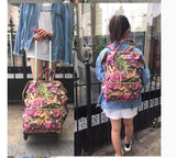 Wheeled Backpack Bag For Women Travel Luggage Trolley Backpacks Bags On Wheels Rolling Luggage