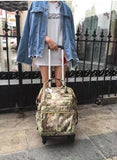 Wheeled Backpack Bag For Women Travel Luggage Trolley Backpacks Bags On Wheels Rolling Luggage