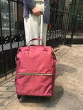 Wheeled Backpack Bag For Women Travel Luggage Trolley Backpacks Bags On Wheels Rolling Luggage