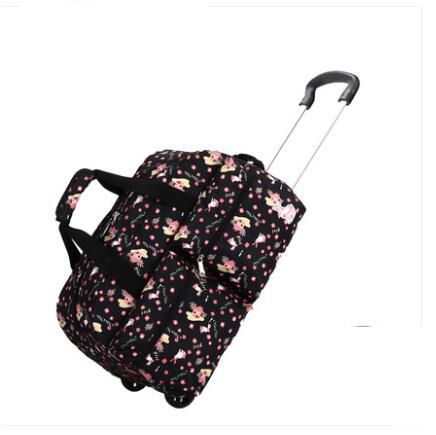 Women Cabin Luggage Rolling Bags With Wheels Women Travel Trolley Bag Carry On Wheeled Bags
