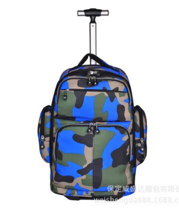 Rolling Luggage Bags Wheeled Rolling Backpack Women Travel Trolley Bag Men Travel Trolley Bag