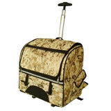 Letrend Camouflage Multifunction Pet Rolling Luggage Casters Trolley Cabin Wheels Suitcases