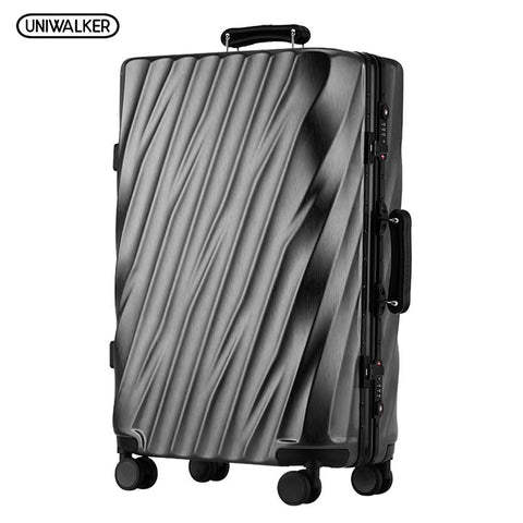 Unwalker Abs+Pc Rolling Luggage Unisex Colorful Travel Trolley Suitcase Mala De Viagem Valiz
