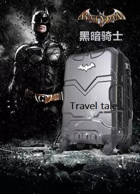 Travel Tale Pc 20/24 Inches Cartoon Superhero Rolling Luggage Spinner Brand High Quality Travel