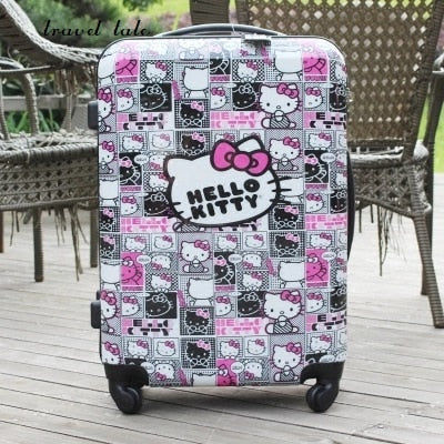 Travel Tale Fashion Cute Cartoon 20/24 Inch Abs+Pc High Quality Rolling Luggage Spinner Brand