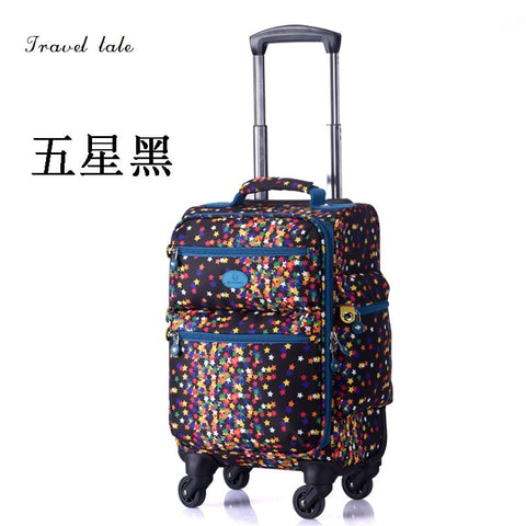 Travel Tale Waterproof, Durable, Fashion,  Nylon Rolling Luggage Spinner Brand Travel Suitcase