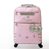 Hjx Travel Tale Fashion Lovely Kt 20/24 Inch100% Pu Rolling Luggage Spinner Brand Travel Suitcase