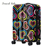 Travel Tale Colorful Graffiti Fashion 20/24/28 Inches Pc High Quality Rolling Luggage Spinner Brand