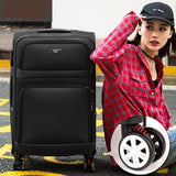 Letrend Women Rolling Luggage Spinner Wheel Suitcase Oxford Women'S Bags Travel Bags 20 Inch