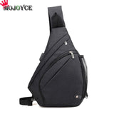 Mojoyce Men'S Chest Pack Men&Female Usb Charging Waterproof Shoulder Crossbody Bag Water
