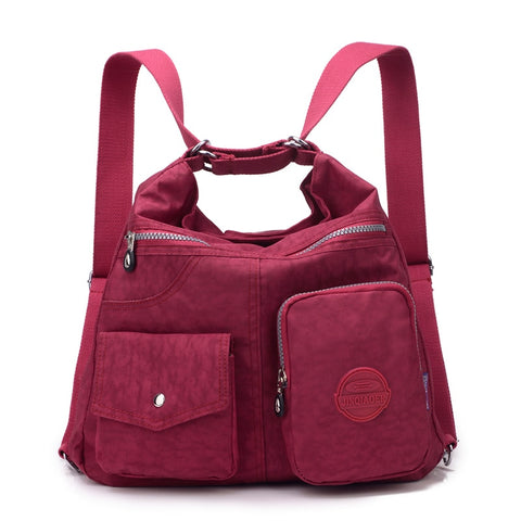 Jinqiaoer New Waterproof Women Bag Double Shoulder Bag Designer Handbags High Quality Nylon