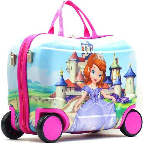 Children Suitcase Travel Locker Handbag Boy Girl Boarding Box Baby Creative Toy Box Luggage Can Sit