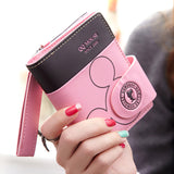 Women Small Wallet Cartoon Mickey Cute Coin Purse Hasp Card Holder Womens Wallets And Purses Female