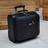 Letrend Business Rolling Luggage Casters 18 Inch Men Multifunction Carry On Wheels Suitcases