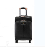 Universal Wheels Trolley Luggage Travel Bag Code Case 16 20 24 Luggage Leather Bags,High Quality Pu