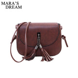 Mara'S Dream 2018 Mini Women Messenger Bags Pu Leather Women Shoulder Bag Tassel Solid Clutches